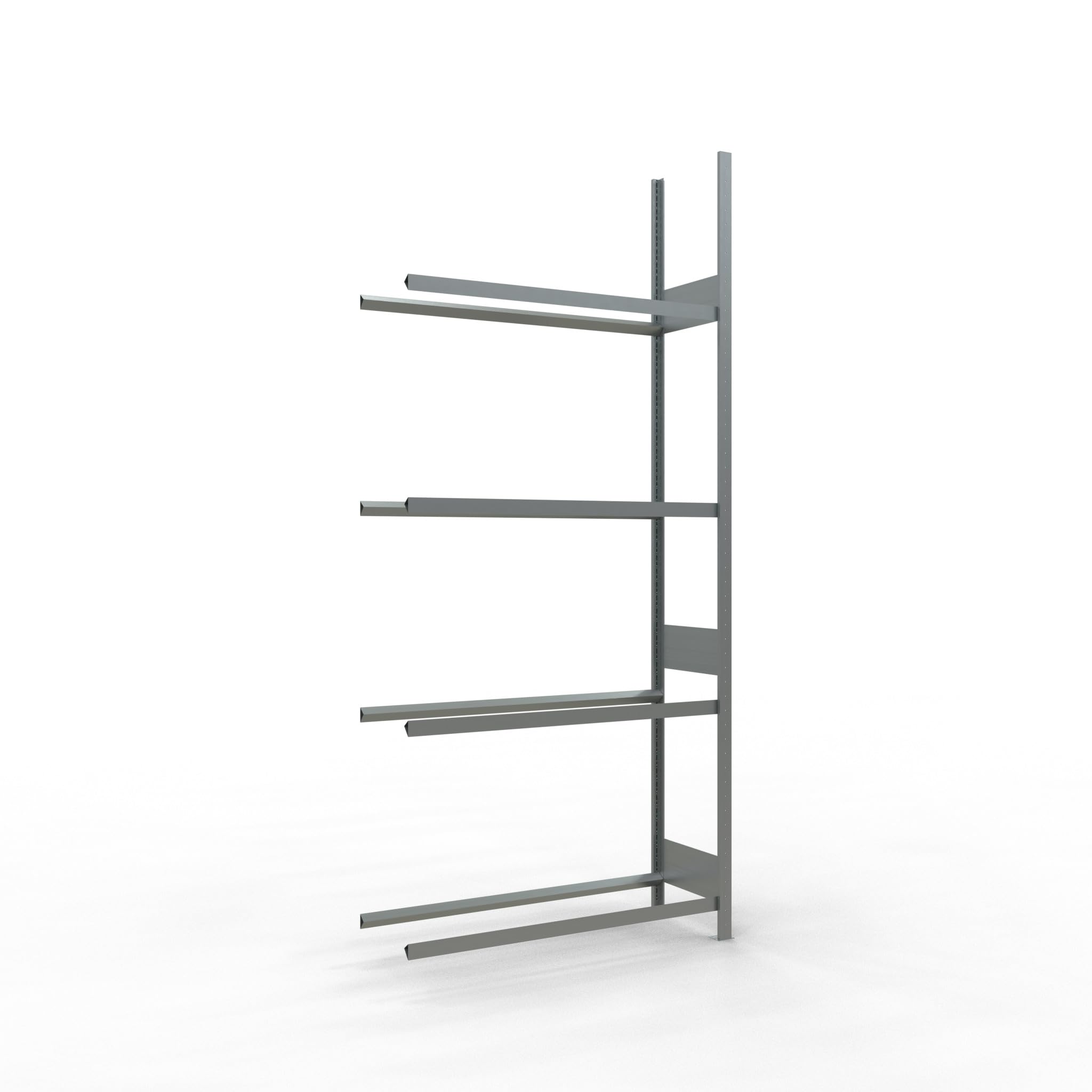 SCHULTE Lagertechnik Anbauregal, Räder-/Reifenregal, 2750 x 1200 x 400 mm (HxBxT), verzinkt, 4 Lagerebenen á 150 kg Fachlast pro Ebene