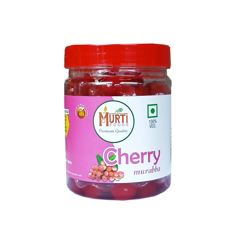 MURTI Cherry Murabba Dry | Natural Cherry Preserve | Sweet & Tangy Fruit Delight | Ideal for Snacks, Desserts & Baking | Suitable for All Age Groups - 400gm-image-5