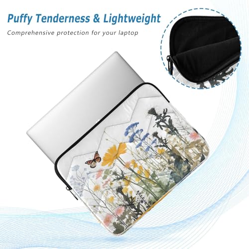 Funda para portátil con mariposas y flores 13-14 pulg miniatura 5