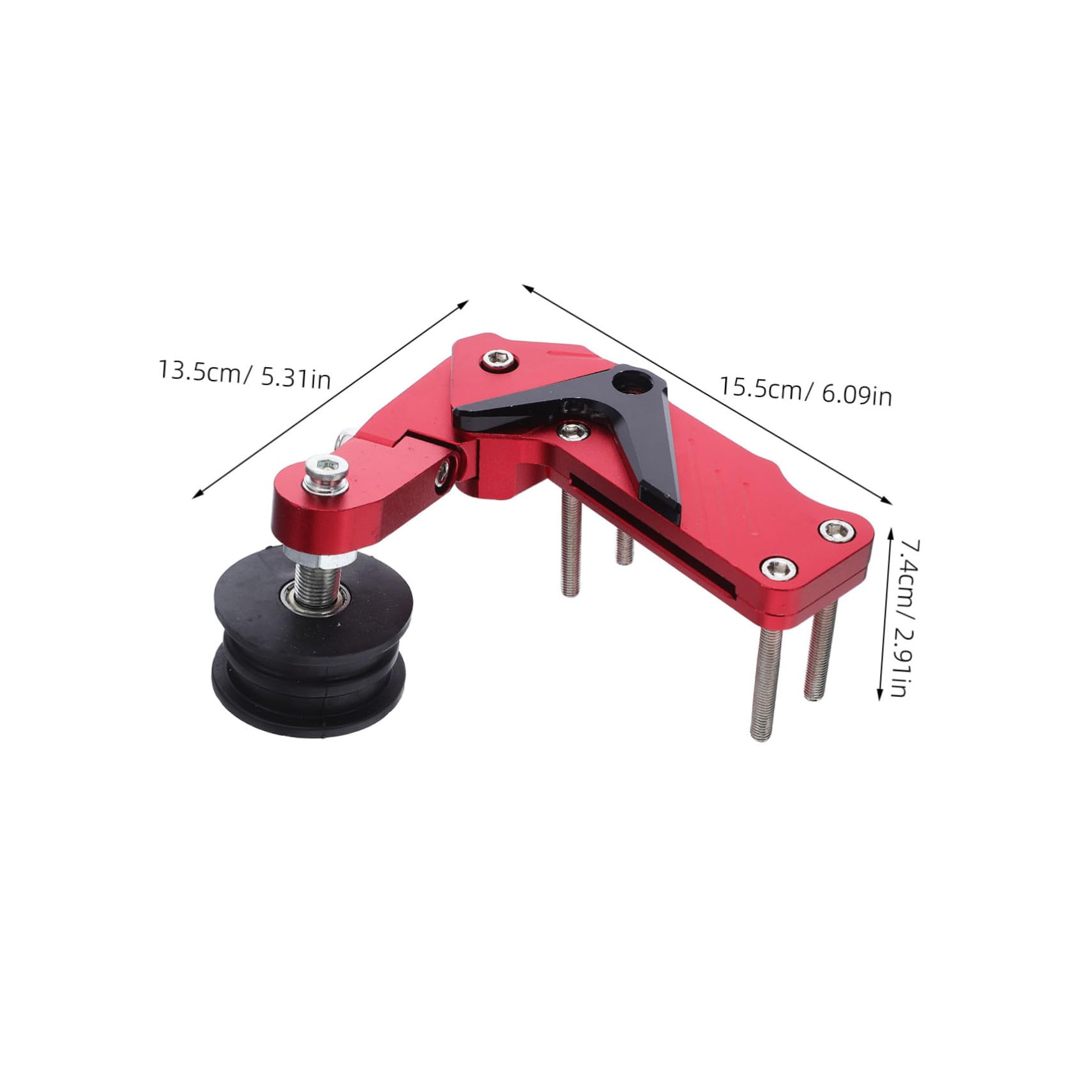 LABRIMP tendicatena Aggancio del tenditore a catena ATV regolatore catena sterzo a per bici strumento allineamento della regolatore Lega alluminio