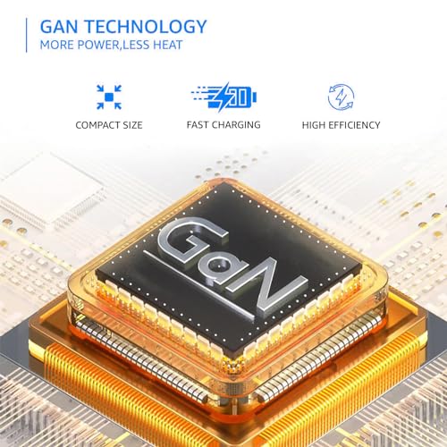 Image of TECHNOVIEW 65W Triple Port GaN Charger | PD 3.0, QC3.0, QC4.0 /PPS Fast Charging Ports | Compact Adapter | Compatible with All Flagship Apple /Android Phones and laptops (White)