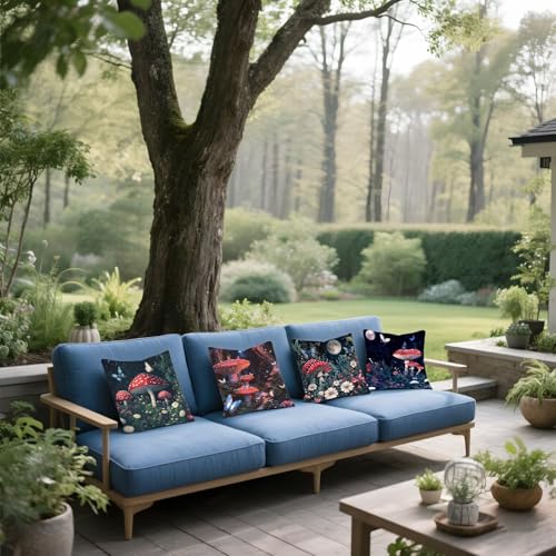 Housse coussin 35x35cm imperméable et résistant pour canapé de jardin extérieur