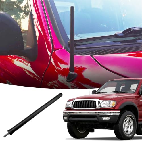Antenna Mast for Toyota Tacoma 1995-2004 Black Automotive Antenna Replacement for Cars Trucks & SUV - AM FM Radio Compatible - Car & Truck Exterior Accessories for Men & Women 6 3/4