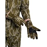 Nomad Mens VX3 Glove, Warm, Water-Resistant, Quiet, Performance Fit, Mossy Oak Bottomland Camo, Large/X-Large