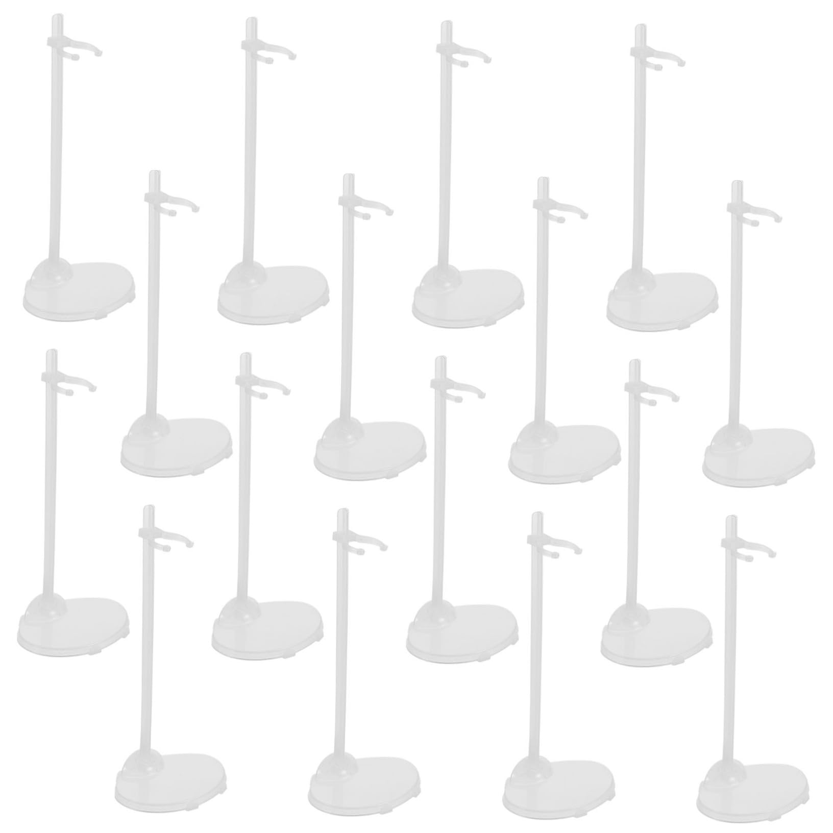 Vaguelly Sturdy Doll Stands 15pcs Doll Support Standing for Dollhouse Boys and Girls Room Toy Stands Racks