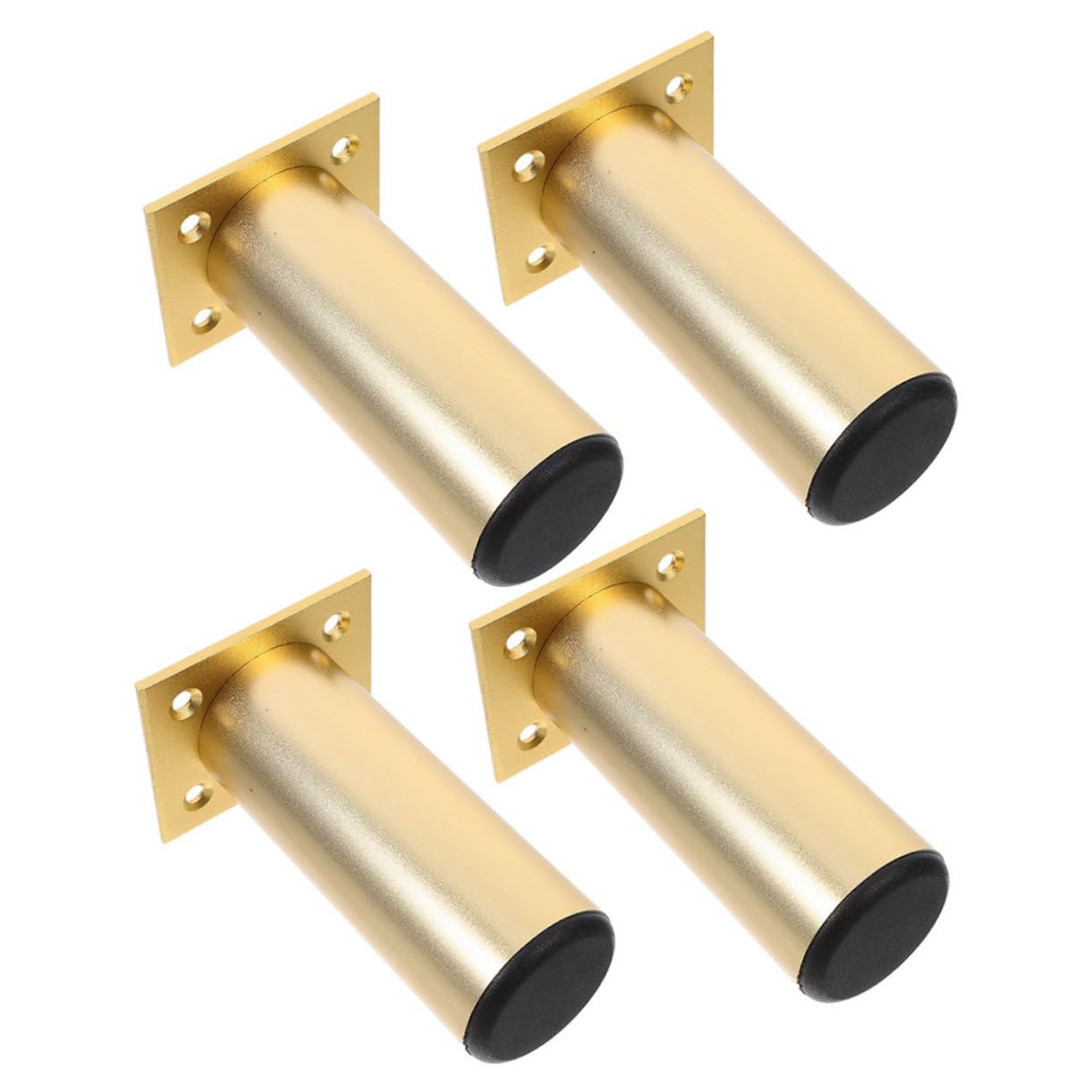 Pieds ronds en alliage aluminium pour meubles design et robustes