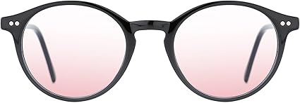 TIJN Blue Light Blocking Glasses Men Women Vintage Thick Round Rim Frame Eyeglasses