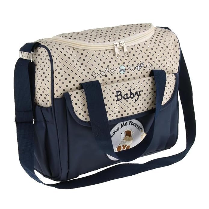 Women Diaper Storage Bag, Travel Designer Ultra Premium Multipurpose Diaper Bag, Anti Theft, Stylish & Spacious Maternity Bag for Moms, Baby Care Organizer with Multiple Compartments-image-14
