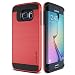 Galaxy S6 Edge Case, Verus [Verge][Red] - [Brushed Metal Texture][Drop Protection][Heavy Duty][Slim Fit] - For Samsung Galaxy S6 Edge SM-G925 Devices