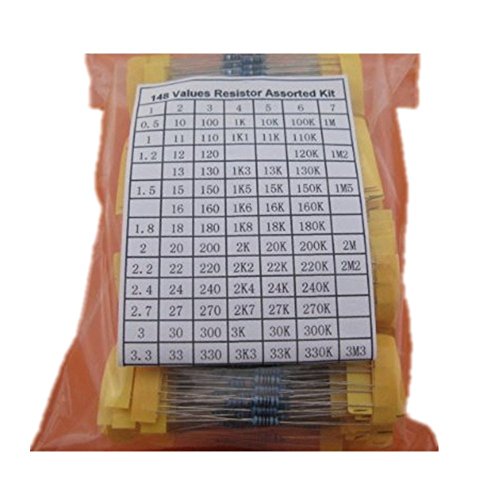 1% 1/4W Metal Film Resistor Assorted Kit 148 Value total 3700pcs 25pcs each