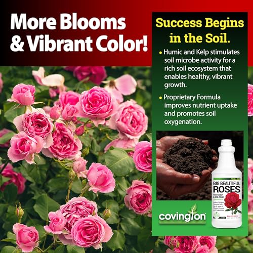 Fertilizante líquido para rosas Covington Naturals 32oz miniatura 3