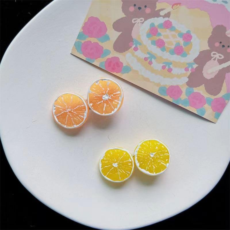 2Pcs Double Lemon Slices Hair Clips Lemon Hair Clip for Women Girls Bangs Side Hairpins Creative Barrettes Duckbill Hair Accessories Clips and Barrettes Decoration - Image 7