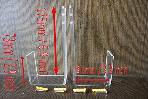 image for Pmsanzay Plexiglass Surfboard Wall Mount for Surf Boards, Snowboards, 