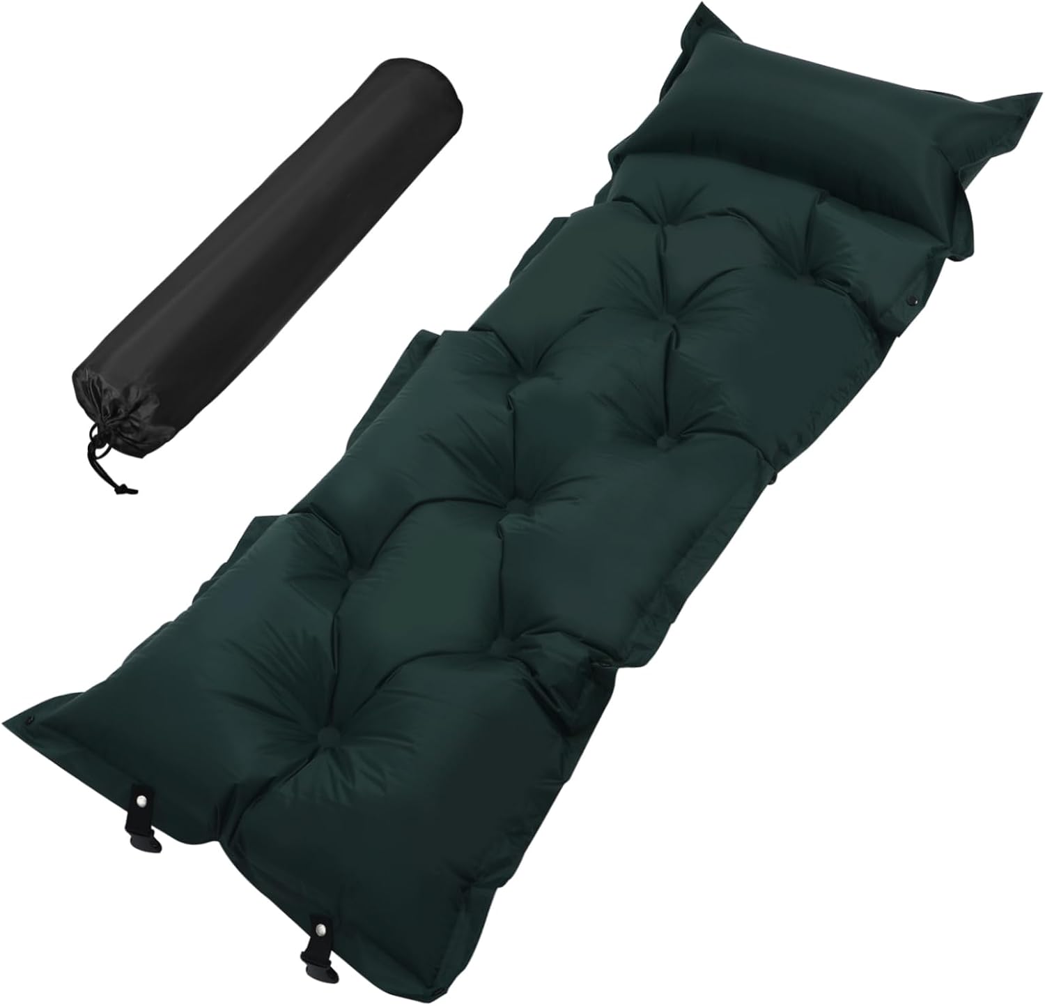 VANZACK Self Inflating Camping Mat Large Automatic Inflating Sleeping Pad Portable for Adults Skin-Friendly Surface Pillow