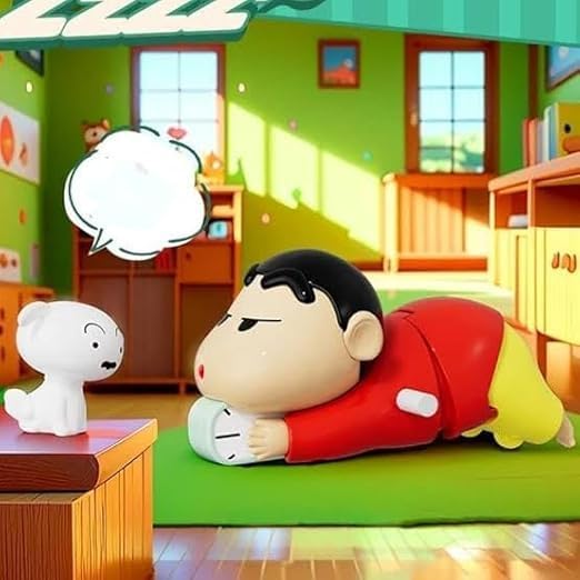 Image of ACROWN Cute Animal Toys for Kids Sensory Worm Animal Wind up Colorful Toy Insect Figurines for Boys and Girls Multicolor Animals Toys Pack of 1 (Shinchan crwaling Toy)