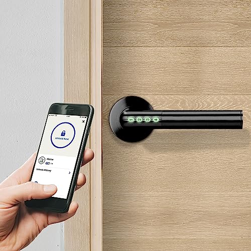 Serrure connectée application et code mécanique pour sécuriser une porte extérieure