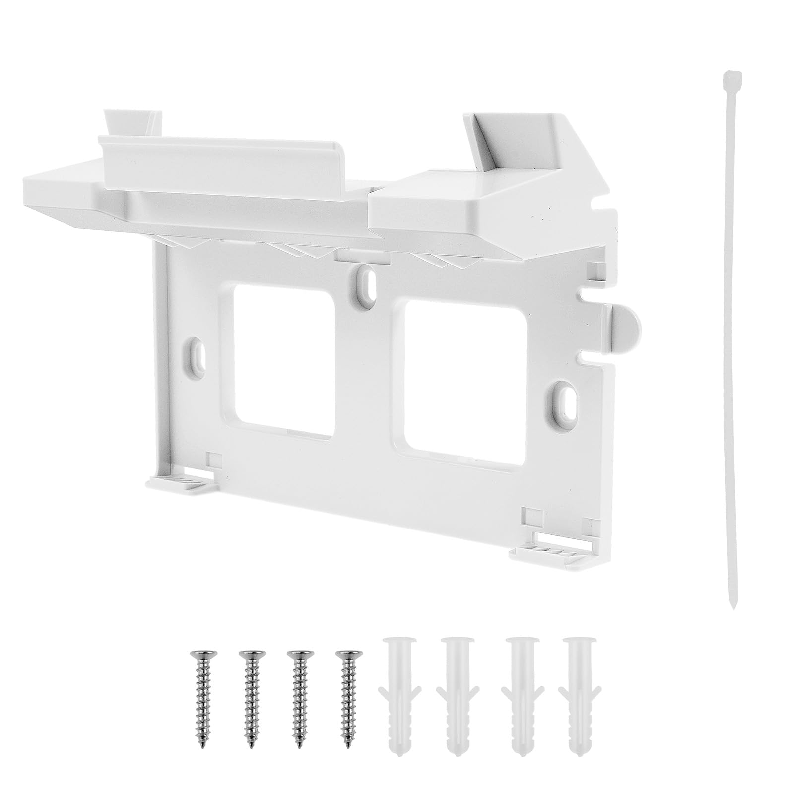 Qinglang White Router Wall Mount Plastic Power Supply Brackets Holder Signal Optimization Router Internet Mount Tool For Starlink Gen Size 3