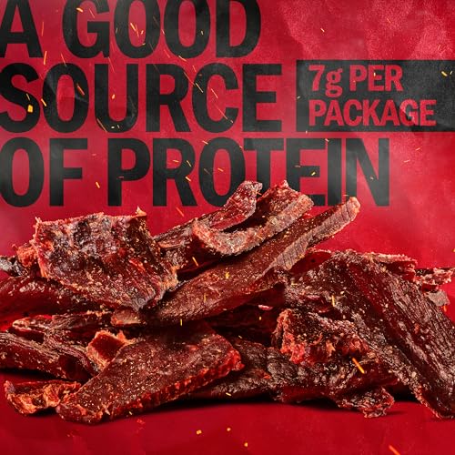 Jack Link's Beef Jerky, Original, Multipack Bags – Flavorful Meat Snacks for Lunches, Ready to Eat Protein Snacks, Individual Packs - 7g of Protein, Made with 100% Beef – 0.625 Oz (Pack of 5)