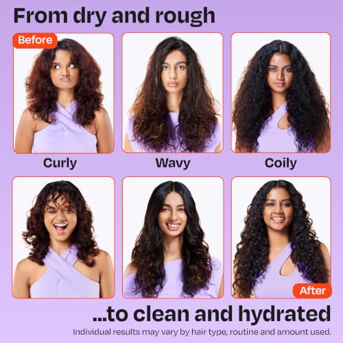 Image of MANETAIN Moisturising Shampoo 100ml for Curly, Dry & Frizzy Hair | Sulphate & Paraben Free | Hydrates & Strengthens with Baobab Protein, Seaweed & Marshmallow Extract | CG-Friendly, Gentle Cleanser for Soft, Defined Curls