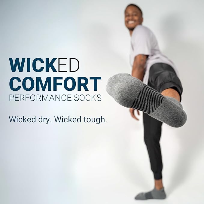 Image of OS1st Wicked Comfort No Show Socks with Cushion & Blister Protection