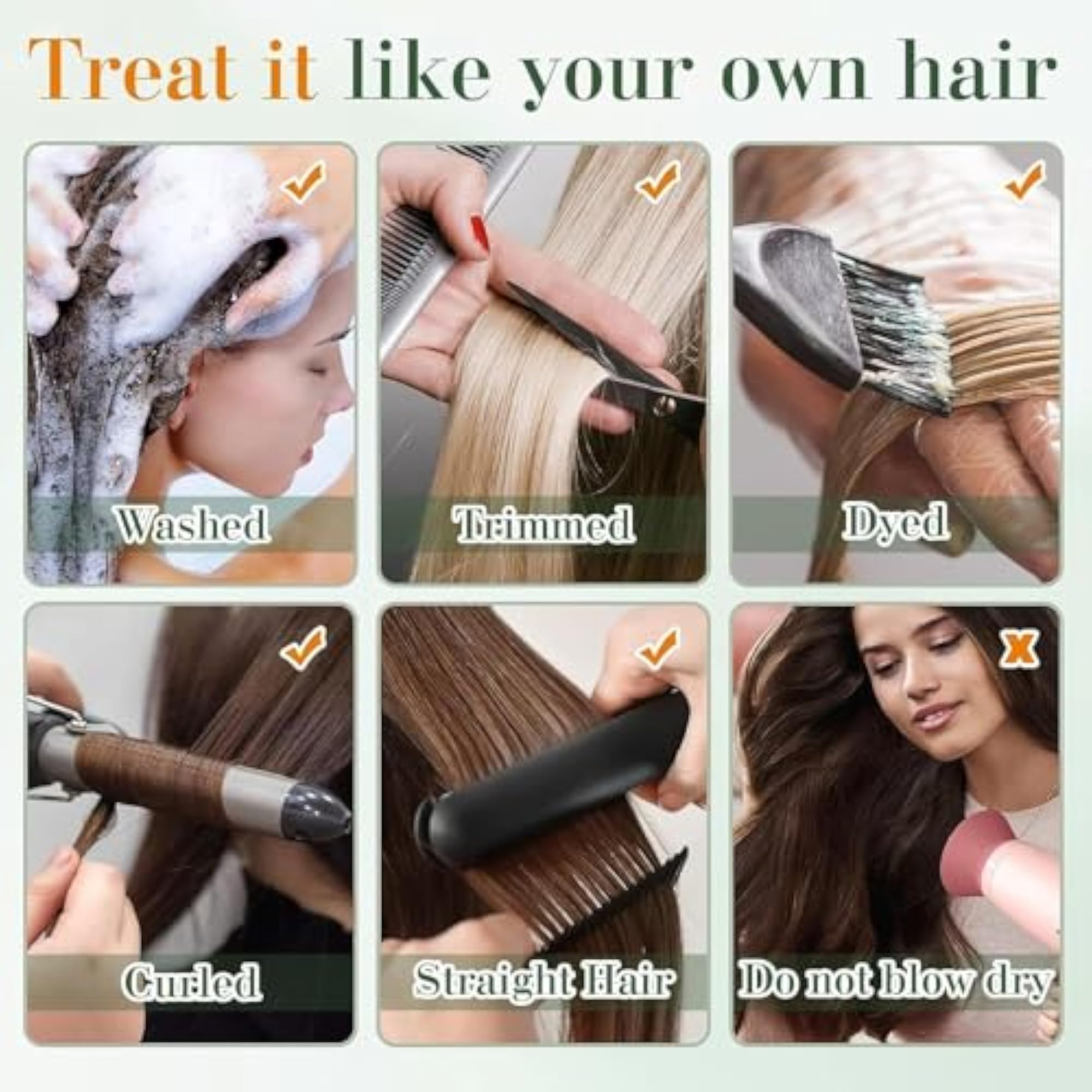 30 Inch Synthetic Long Straight Hair Extension, Black