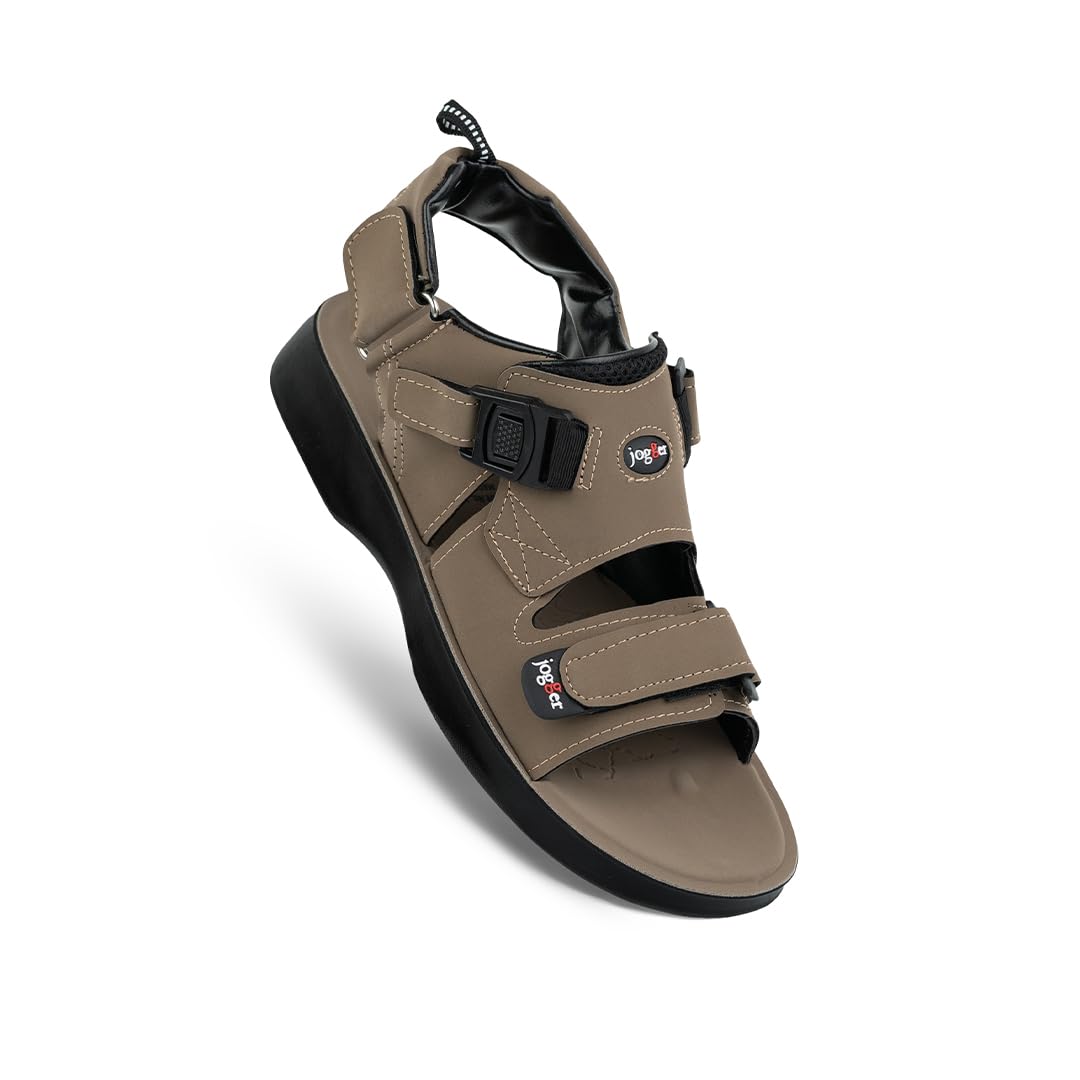 PU 5005 Men's Comfort Sandals with Adjustable Hook & Loop Straps | Lightweight PU Sole | Slip Resistant | Cushioned Footbed | Casual Outdoor Sandals-image-24
