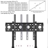 UNHO TV Floor Stand, Tall TV Stand Height Adjustable TV Mount Stand Free Standing TV Bracket for 32”-65” Flat Panel LED LCD Screens Max VESA 600x400 up to Loading Weight 40KG - Image 7