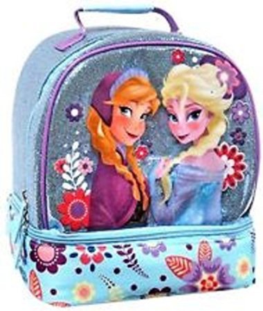Disney Store Frozen Elsa & Anna Glitter Sparkle Lunch Box Tote