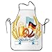 Not Applicable Oktoberfest uroczystość projekt z kiełbasą napoje flagi pędy pszenicy baner fartuch do kuchni grilla gotowania szefa kuchni prezent dla kobiet/mężczyzn