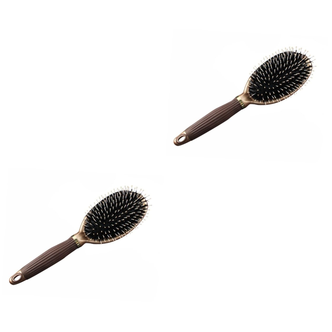 FRCOLOR 2 Cepillos De Pelo Para Hombres Y Mujeres Con Cerdas De Jabalí Para Peinados Lisos Y Rizados.