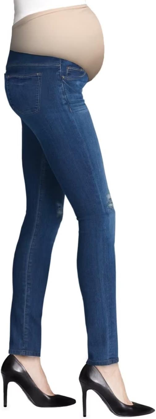 Hybrid & Company Ultimate Comfort Women's Maternity Slim Fit Stretch Jeans - Image 2