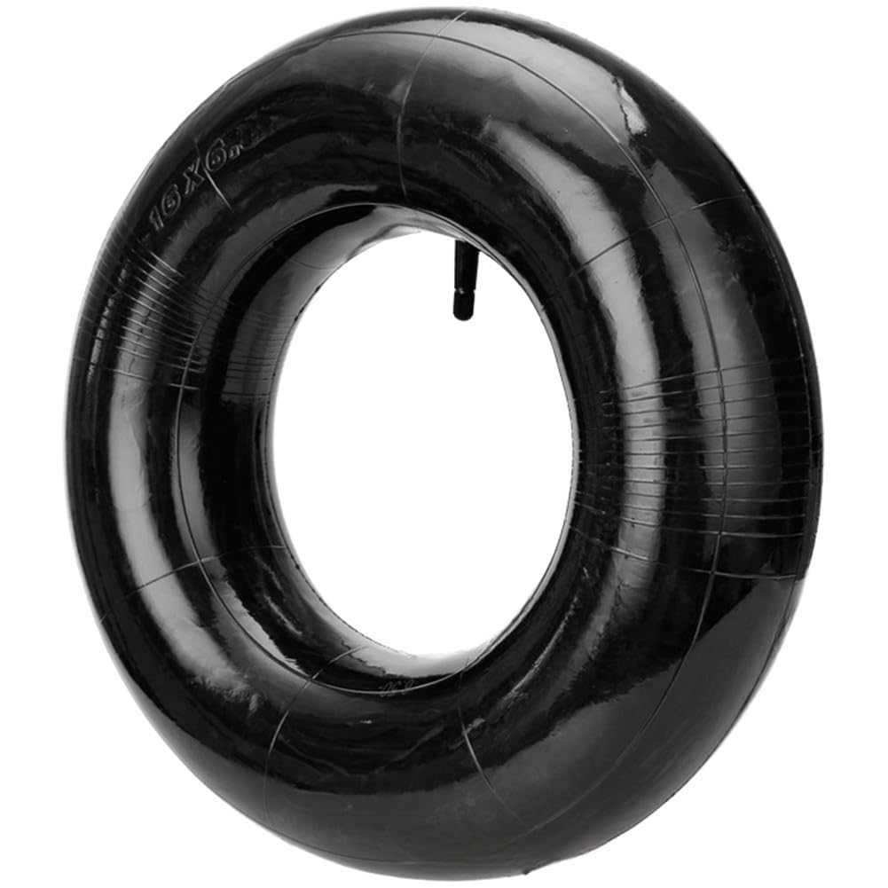 Chambre à air robuste pour tondeuse à gazon, brouette et chariot de jardin, pneu en caoutchouc avec valve 16x6.50-8 16x7.50-8