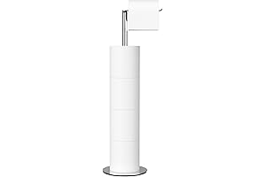 NIFFGAFF Toilet Tissue Holder Stand, Space-Saving Toilet Paper Storage and Dispenser