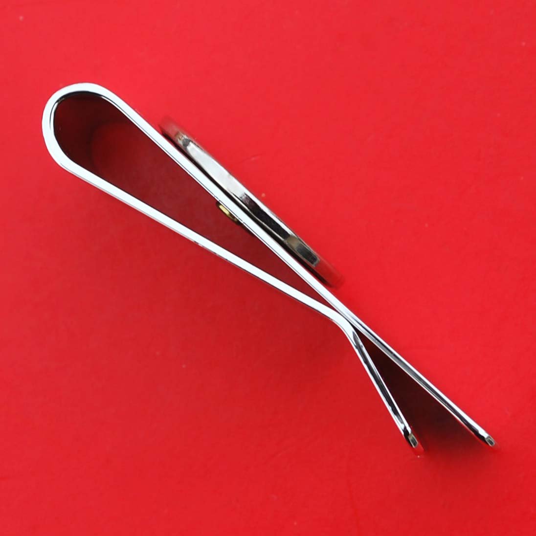 US 2009 D.C. & U.S. Territories Puerto Rico Quarter BU Uncirculated Coin Solid Brass Silver Tone Money Clip New - High Quality