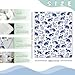 Zzkol Blue White Cat Flannel Throw Blanket, Cute Yarn Ball Birthday Gifts for Kids Men Women Pet Owner Lover, Vintage Soft Blankets for Bedding Sofa 50" x 60"