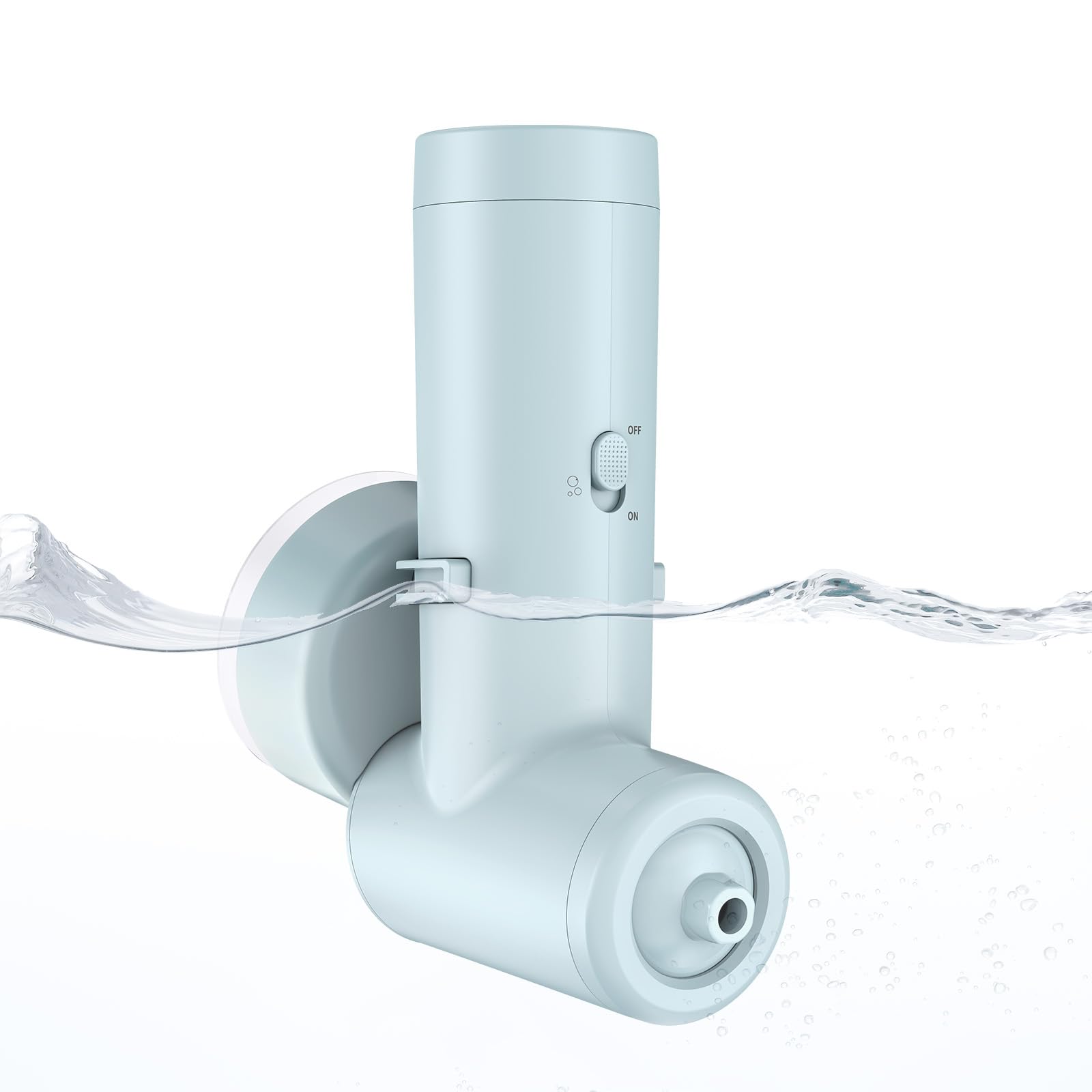 Getto Spa per Vasca da Bagno Fornisce Un'intensità di Massaggio di 65 kPa, 2 Modalità - Bolle e Getto Ricaricabile e Portatile senza Fili con Velocità Regolabile, Regalo per Donne (Blu)