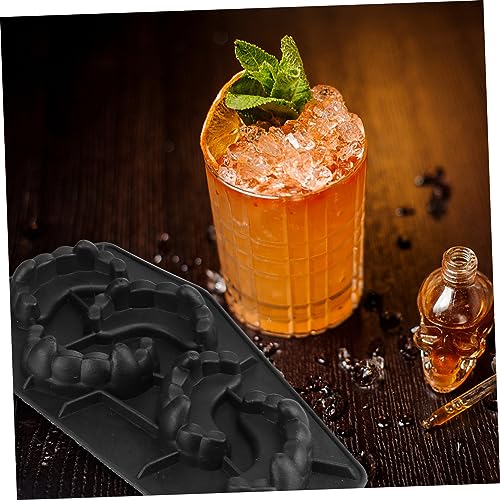 Molde para cubos de hielo con forma de calavera miniatura 2