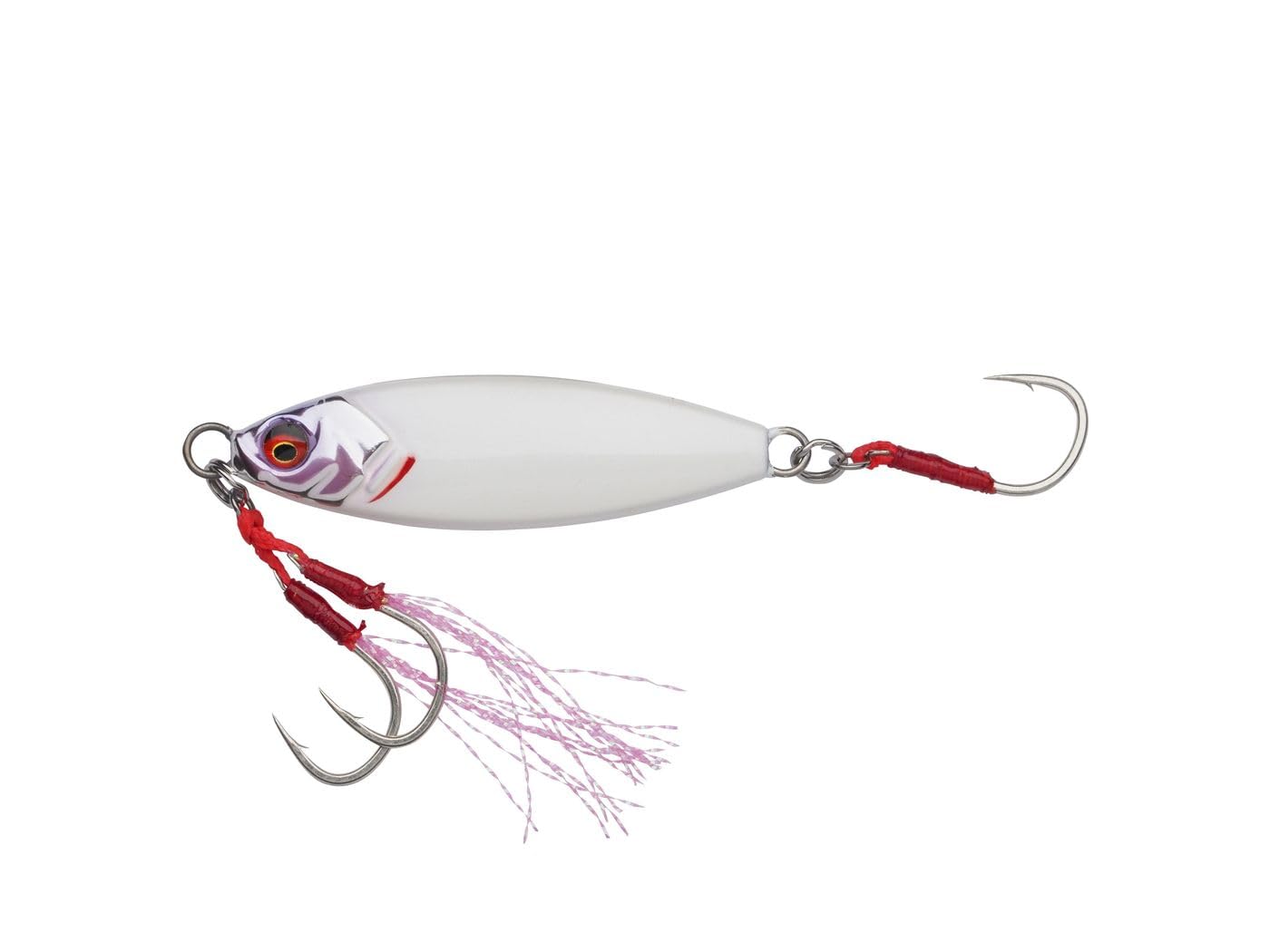 Savage Gear Slow Seeker Jig Fishing Lures with Falling Leaf Action, Ultra Sharp Saltwater Hooks, 10-60g, Multicoloured, Jig Bait, Slow Jigging (White Flash, 20g) โ image 1