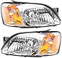 Evan-Fischer Headlight Set Compatible with 2000-2004 Subaru Legacy 2003-2006 Baja Left Driver and Right Passenger Side Halogen With bulb(s)