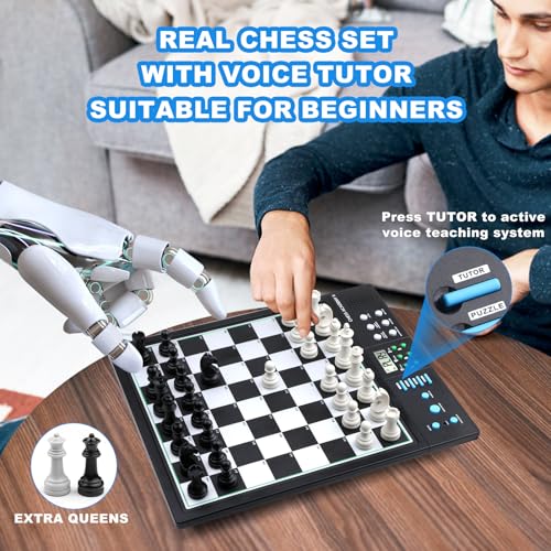 Juego de Ajedrez Electrónico Avanzado con Tutor AI miniatura 4