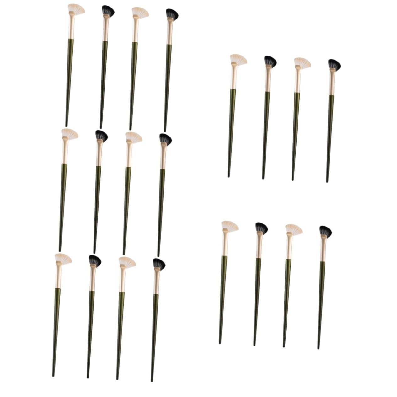 FRCOLOR 20piezas Brocha De Contorno De Nariz Angulada De Pinceles De Maquillaje Pequeños Para Ojos y Difuminado Accesorio Cosmético Profesional
