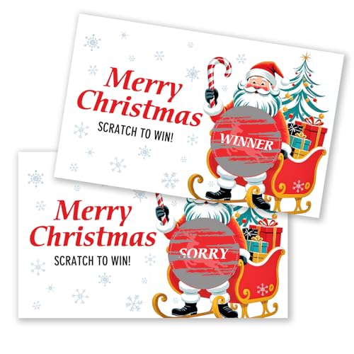 Christmas Scratch-Off Cards – Multicolor Holiday Fun