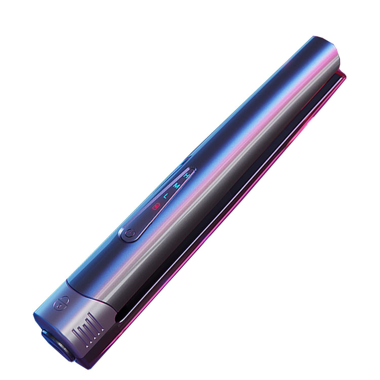 Podróżna bezprzewodowa prostownica do włosów i lokówka 2 w 1, ładowalna prostownica do włosów na baterie 4800 mAh, mini rozmiar łatwy do przenoszenia, tytanowa prostownica do płytek lokówka więcej niż 40 minut (szara)