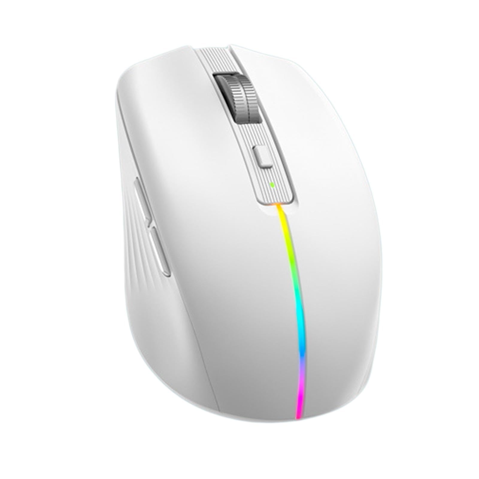 Souris Voix Intelligente Souris Ergonomique Intelligente Souris Contrôle Vocal Souris pour Ordinateur Portable Commande par Bouton Personnalisée Adapt, Blanche