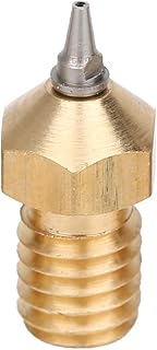 bocal de ponta pontiaguda, kits de bocais resistência a altas temperaturas bocal de extrusora de rosca m6 bicos de impressora 3d com pontas de aço inoxidável para impressora 3d (0,5 mm)