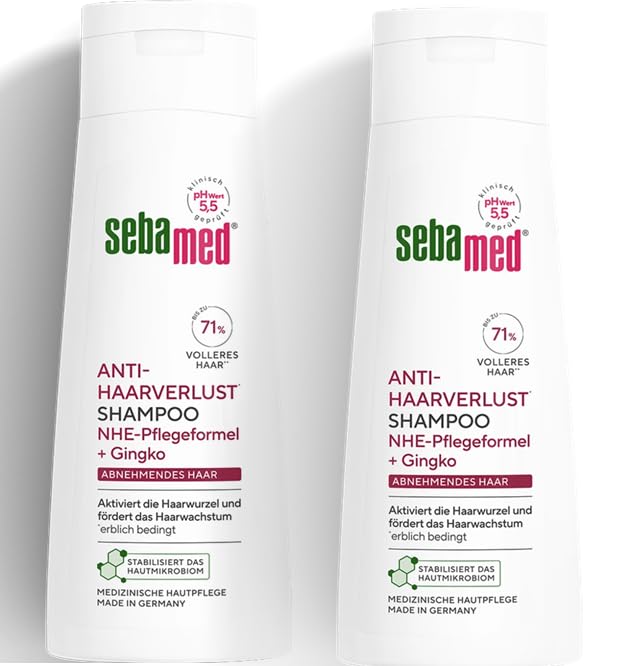 Seba-'med - Champú activador antipérdida de cabello para adelgazar el cabello, apoya el crecimiento natural del cabello, ayuda a combatir la pérdida