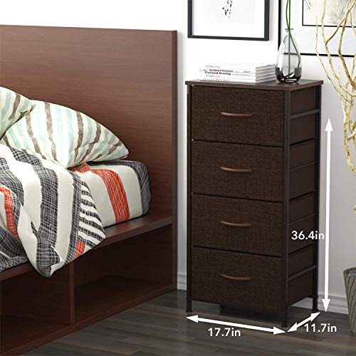Romoon Dresser Organizer With 4 Drawers, Fabric Dresser Tower For Bedroom, Hallway, Entryway, Closets - Espresso #TOP2