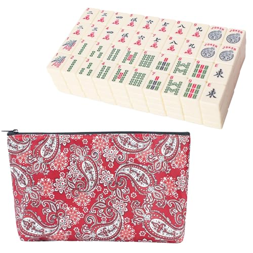 Set de fichas American Mahjong 166 piezas color marfil miniatura 1