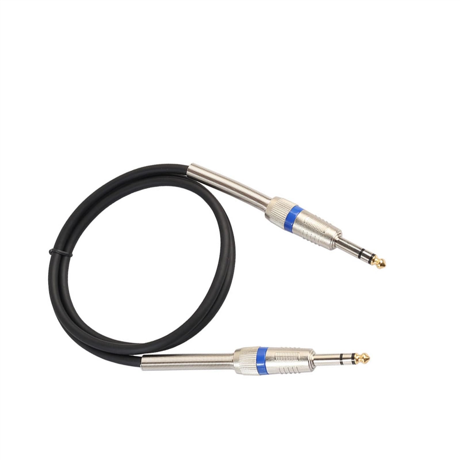 kabel audio instrumentu muzycznego Kabel Do Gitary Elektrycznej Ze Stopu Cynku Z Podwójnym Ekranem 6,35 Mm Wtyk Stereo Męski-męski Ze Sprężyną Na Końcu(20 meters)
