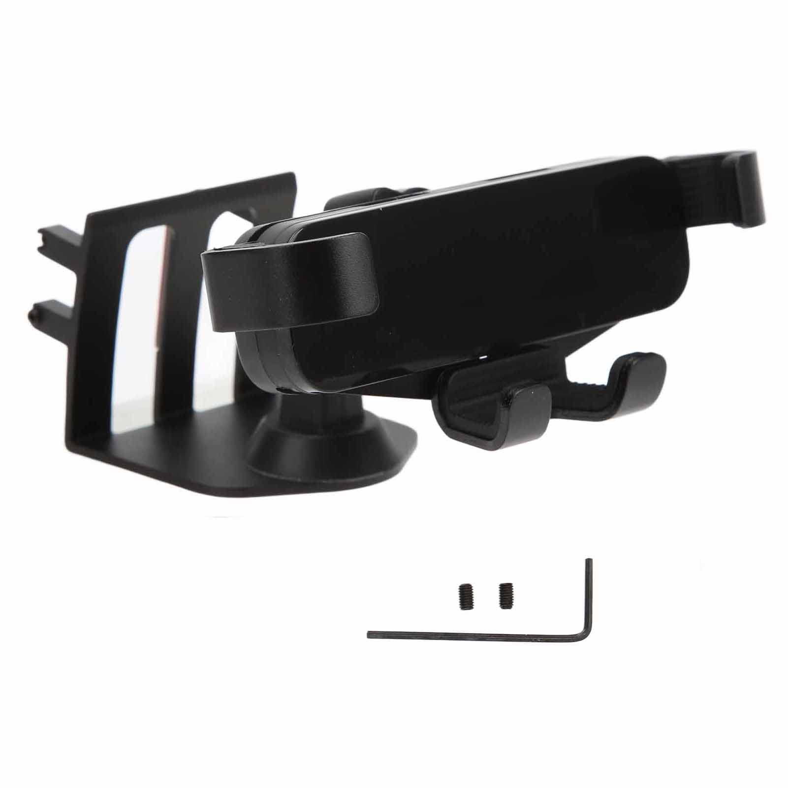 Supporto Telefono Auto, Porta Cellulare per Bocchetta Aria in Lega di Alluminio Nero, Supporto a Clip Universale per Smartphone su Cruscotto e Presa d'Aria Auto 2012-2020